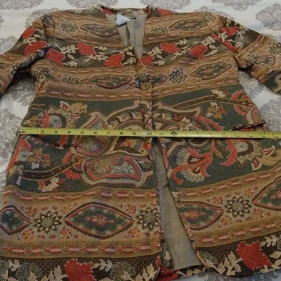 Silk Southwest Print Blazer - Picture 10 of 11